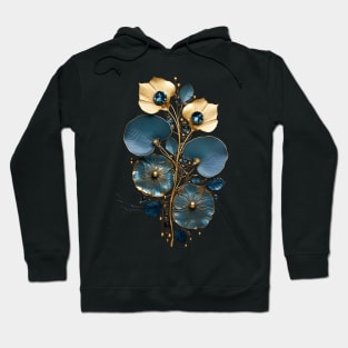 Teal and Cream Jewellery Hoodie